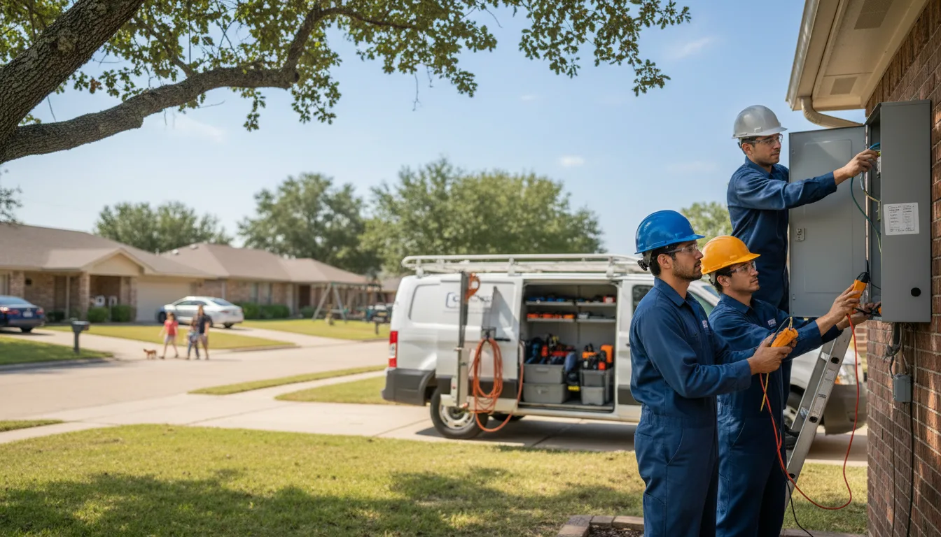 Certified electrician providing emergency electrical services in Kensett, IA